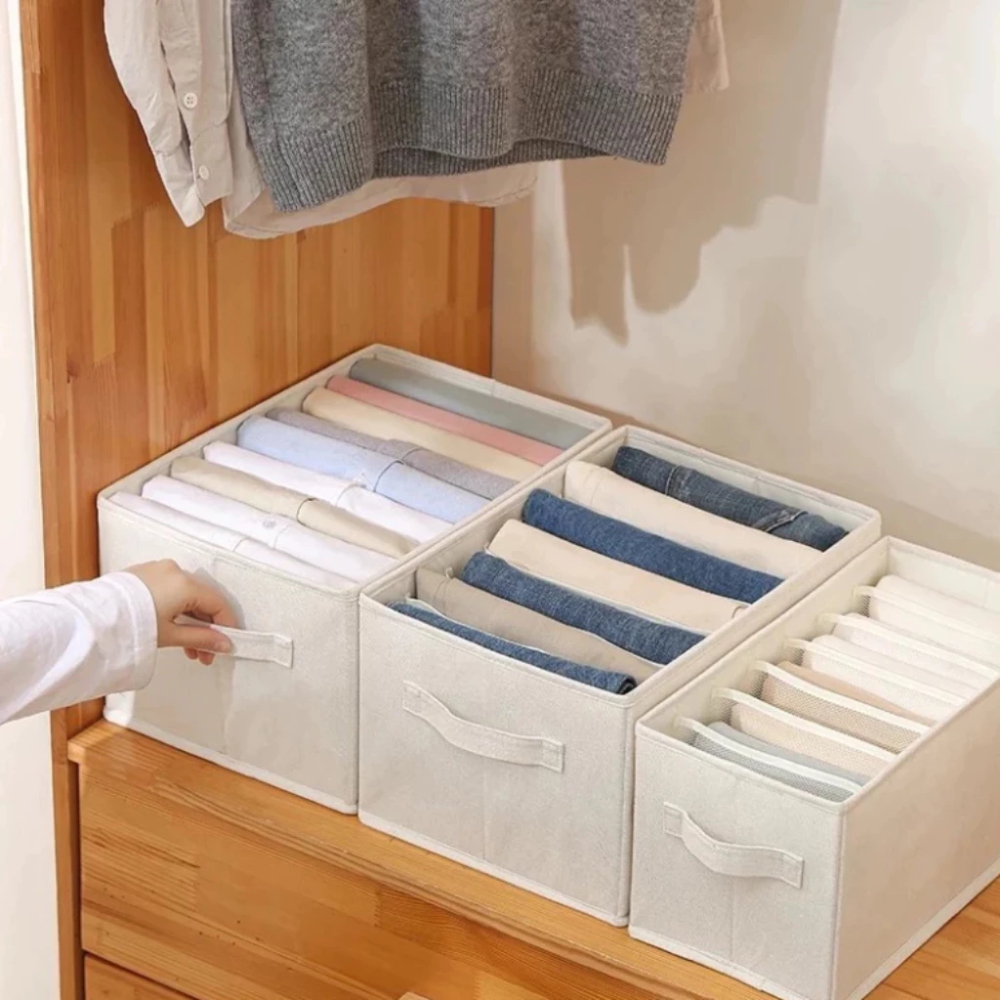 Hộp Đựng Quần Áo DIDOOGLT Chia Ngăn Khung Cứng Sắp Xếp Quần Áo Gọn Gàng Tiện Dụng