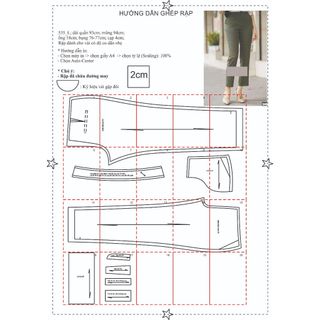 Rập  mã 535 rập quần ống đứng