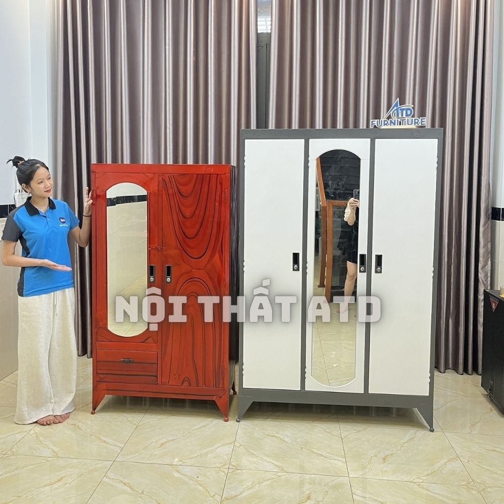 Tủ sắt quần áo cao 1m6,1m8 ngang 90cm và 1m2 ngang 90cm GIAO NHANH TRONG NGÀY