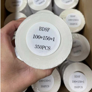 [COMBO 20 CUỘN ] Giấy in nhiệt decal A6  khổ 100*150mm*350 tem dạng cuộn,loại dày đẹp có topcoat