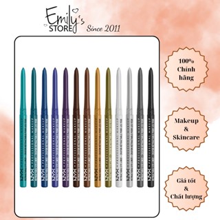 Chì sáp vẽ mắt dạng vặn NYX Retractable EyeLiner, sáp mềm lên chuẩn và đều, nhiều màu