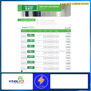 [CHÍNH HÃNG] Đèn exit chỉ hướng Kingled