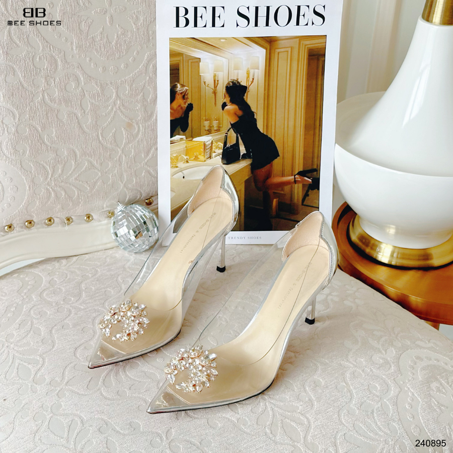 Giày cao gót nữ BEE SHOES mũi nhọn gót 9cm - 240895