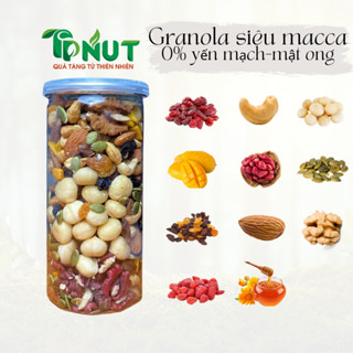 500g Granola siêu hạt, siêu macca cao cấp nhiều phân loại hàng để lựa chọn