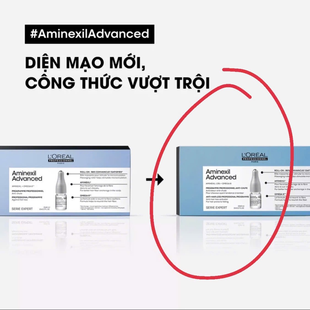 Tinh Chất Chống Rụng Và Giúp Mọc Tóc Loreal Aminexil Control 6mlx10