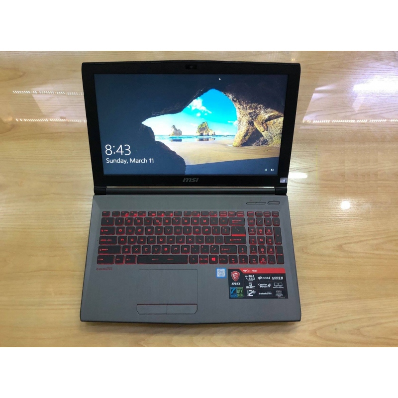 MSI GAMING GV62 CORE I7 7700HQ RAM 16G SSD 256G 15.6INCH FHD VGA GTX 1050