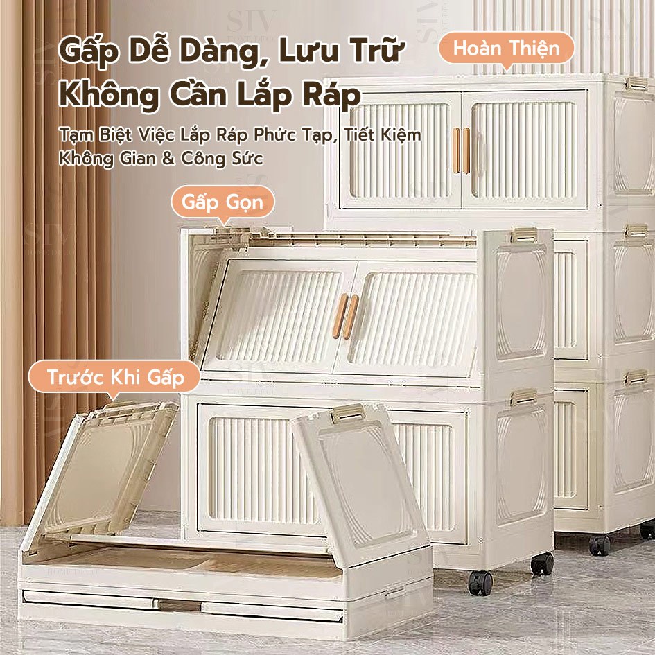 SIV 50-90cmTủ Nhựa Đựng 3/4/5/6 tầng Màu nâu sữaTrong suốt làm dày công suất lớn tủ bếp Đa Năng | BigBuy360 - bigbuy360.vn