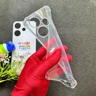 ỐP LƯNG REDMI 13 4G / 13 5G / 13R 5G / POCO M6 4G Dẻo Trong Suốt Có 4 Cạnh Chống Sốc, Chống Va Đập