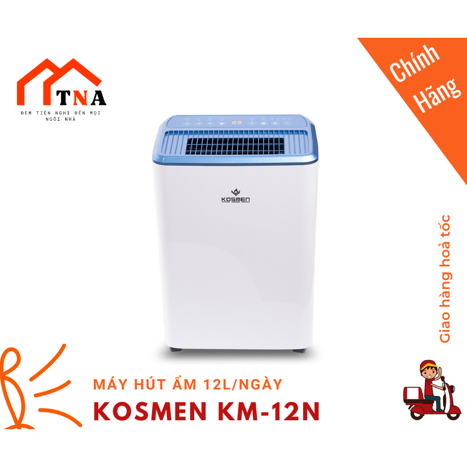 Máy Hút Ẩm Không Khí Kosmen KM- 12N / KM-12W GHM, Đa Dạng Tính Năng, Cân Bằng Độ Ẩm, Bảo Vệ Sức Khỏe