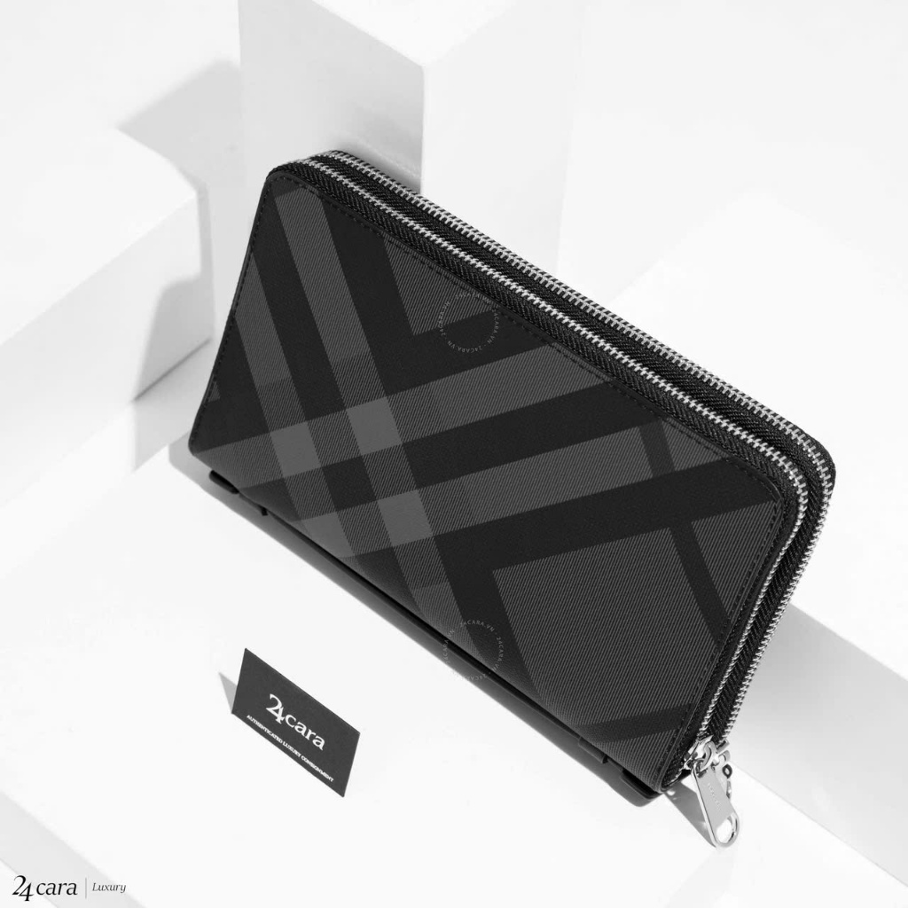 Ví dài cầm tay nam , Fullbox hộp giấy thẻ , chất liệu da pu mềm , thiết kế sang trọng