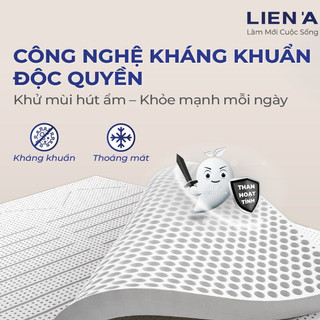 Đệm cao su thiên nhiên Liên Á L’adome Grey-Bảo hành 12 năm