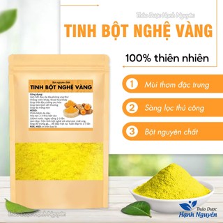 Tinh bột nghệ vàng 100g, nguyên chất, thơm, mịn, bột pha uống, tốt cho tiêu hóa, đắp mặt nạ dưỡng da