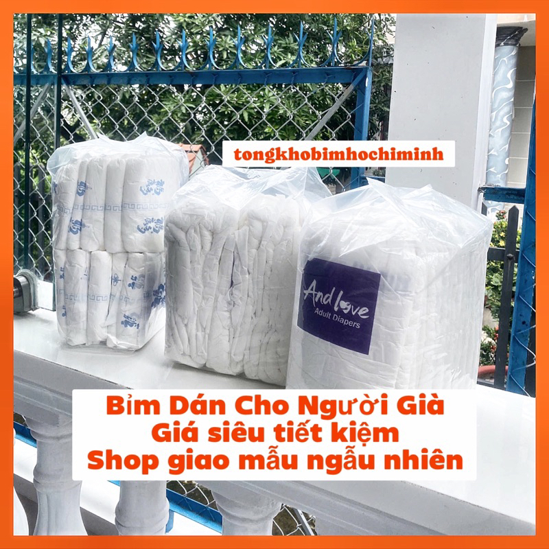 Set 50-100 Cái Tã Bỉm Dán Cho Người Già Giá Rẻ Youli / Hughie Túi Trong Suốt