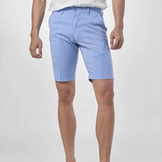Quần short vải nam Owen màu xanh slim fit ST231279