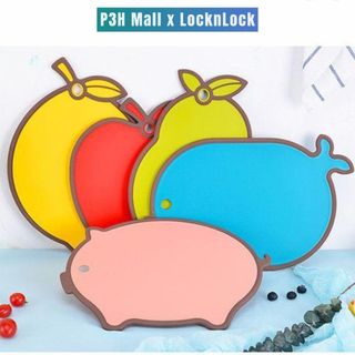  Thớt nhựa kháng khuẩn LocknLock chống trượt sử dụng được cả 2 mặt đa dạng màu sắc hình dạng P3H Mall 