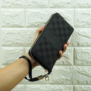 Ví cầm tay  nam nữ , Fullbox hộp giấy thẻ , chất liệu da pu mềm , thiết kế sang trọng