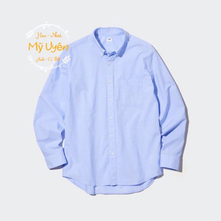 Áo sơ mi kẻ Nam Uni qlo tag Nhật