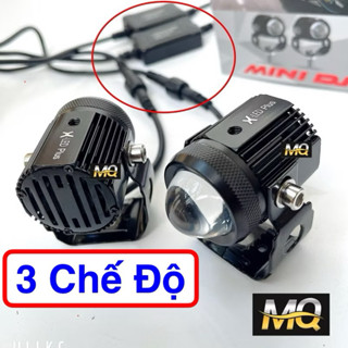 Đèn Trợ Sáng Mini Bi Cầu Mini X-LED Plus Xe Máy Chính Hãng Nguồn Nhôm BMU