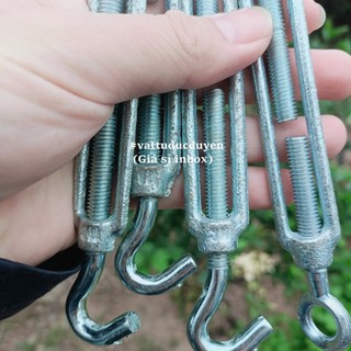 Tăng đơ dây cáp thép mạ, kéo căng dây cáp, chịu lực tốt [ Ø 8mm ]