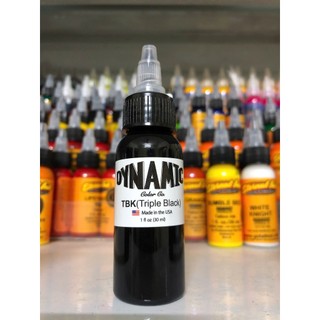 Mực xăm Dynamic chai chiết BLK 1oz(30ml), mực đen Dynamic chính hãng