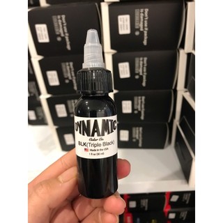 Mực xăm Dynamic chai chiết BLK 1oz(30ml), mực đen Dynamic chính hãng