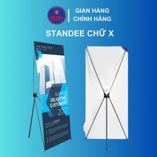 Standee chân chữ X loại chân cường lực cao cấp, chân standee chữ X treo banner,biển quảng cáo - BEDO
