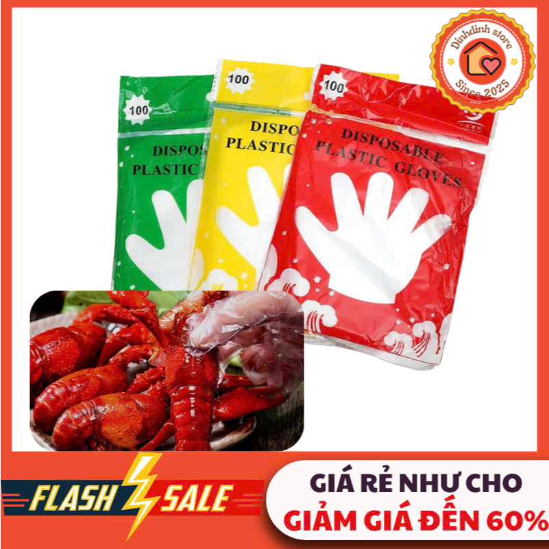 COMBO 3 Bịch Bao tay Nilon Dùng 1 Lần Bịch Găng Tay Nấu Ăn Nhuộm Tóc Đồ Dụng Tiện Lợi #