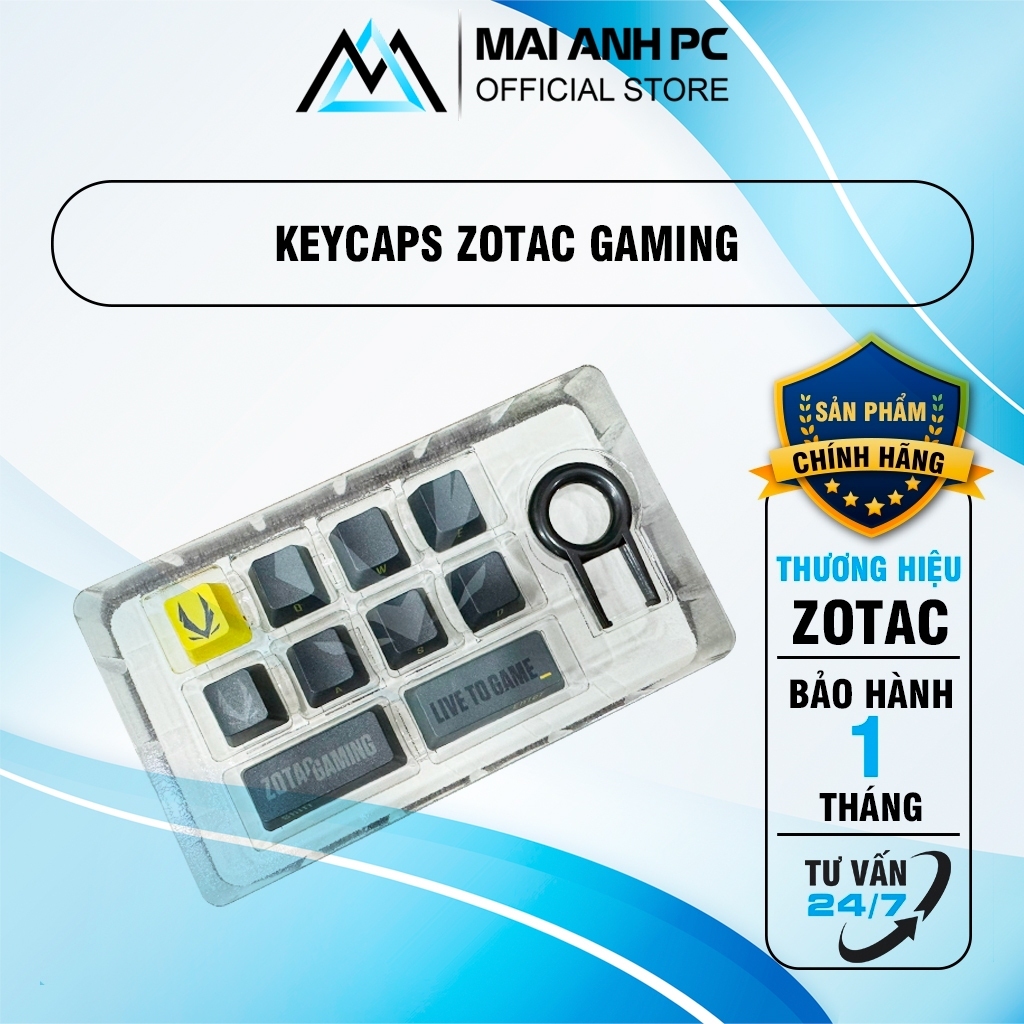 Keycaps ZOTAC GAMING Live To Game Limited Cho Bàn Phím Cơ