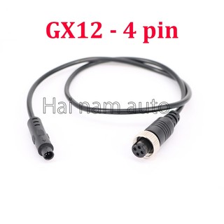 Dây đổi đầu GX12 sang 4 pin nhỏ cho camera ô tô nghị định 10