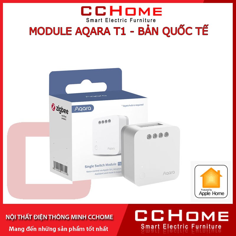 Công tắc Đơn Single Switch Module T1 Aqara có N và không N Zigbee - Relay Aqara Single Switch Module