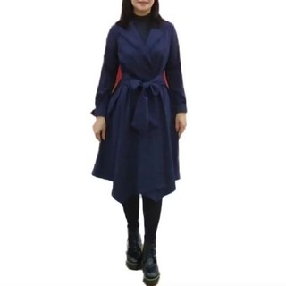 ĐẦM CỔ VEST THẮT ĐAI LƯNG