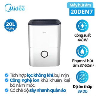 Máy hút ẩm kiêm sấy, lọc bụi mịn Midea MDDF20DEN7-QA3 20L/ngày MHA001