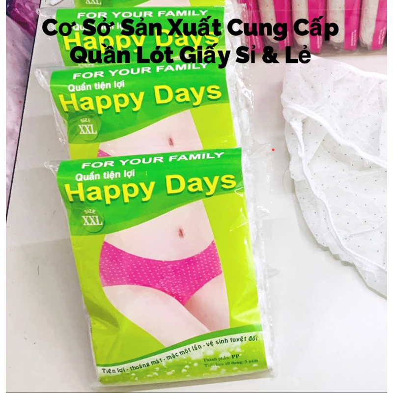 Quần Lót Giấy 1 gói 5 chiếc (MSP: Đáy Liền - 1lớp đáy)