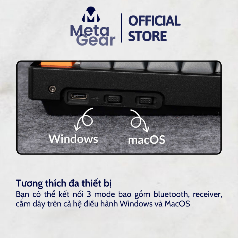 Bàn phím cơ Keychron K8 Max - Khung nhôm - 3 mode kết nối | BigBuy360 - bigbuy360.vn
