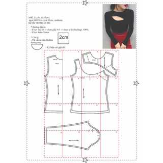 Rập giấy A0 mã 1643 - áo thun ôm