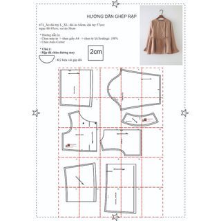 Rập giấy A0 mã 674 - áo dài tay