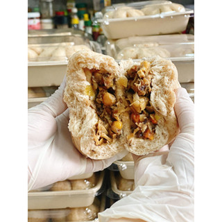   HOẢ TỐC HCM  Set 4c bánh bao nguyên cám Chay nấm đậu gà healthy 