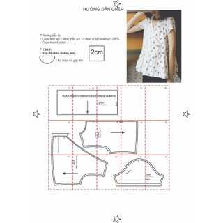 Rập giấy A0 áo cổ tim mã 589