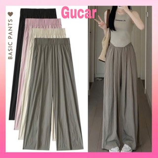 Quần Ống Rộng Nữ Cạp Chun Vải Đũi Cao Cấp Lên Dáng Siêu Xinh - Gucar Fashion