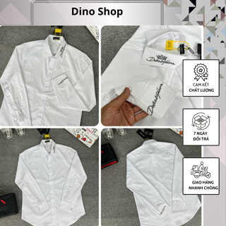 Áo Sơ Mi Nam Đê Gờ Thêu Chữ Cổ Hot Hit - Áo Sơ Mi Nam Đôn Chề Cao Cấp