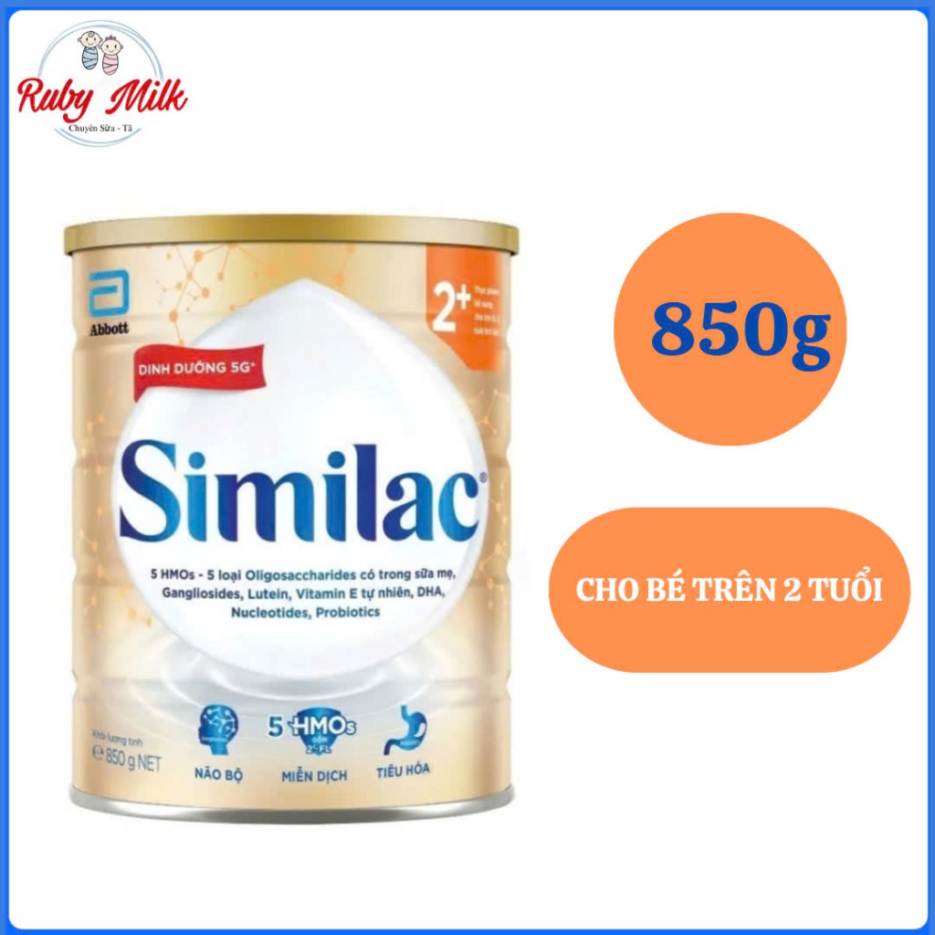 Sữa bột Similac 5G số 2+ Lon 800g (cho bé 2-6 tuổi)