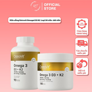  Omega 3 Ostrovit D3+K2 Viên Uống Hỗ Trợ Xương Khớp Tốt Cho Tim Mạch Mắt Tăng Đề Kháng  nội địa Ba Lan  
