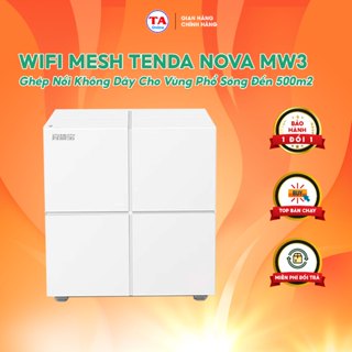 Wifi Mesh Tenda Nova MW6 Ghép Nối Không Dây Cho Vùng Phổ Sóng Rộng Hơn (500m2)