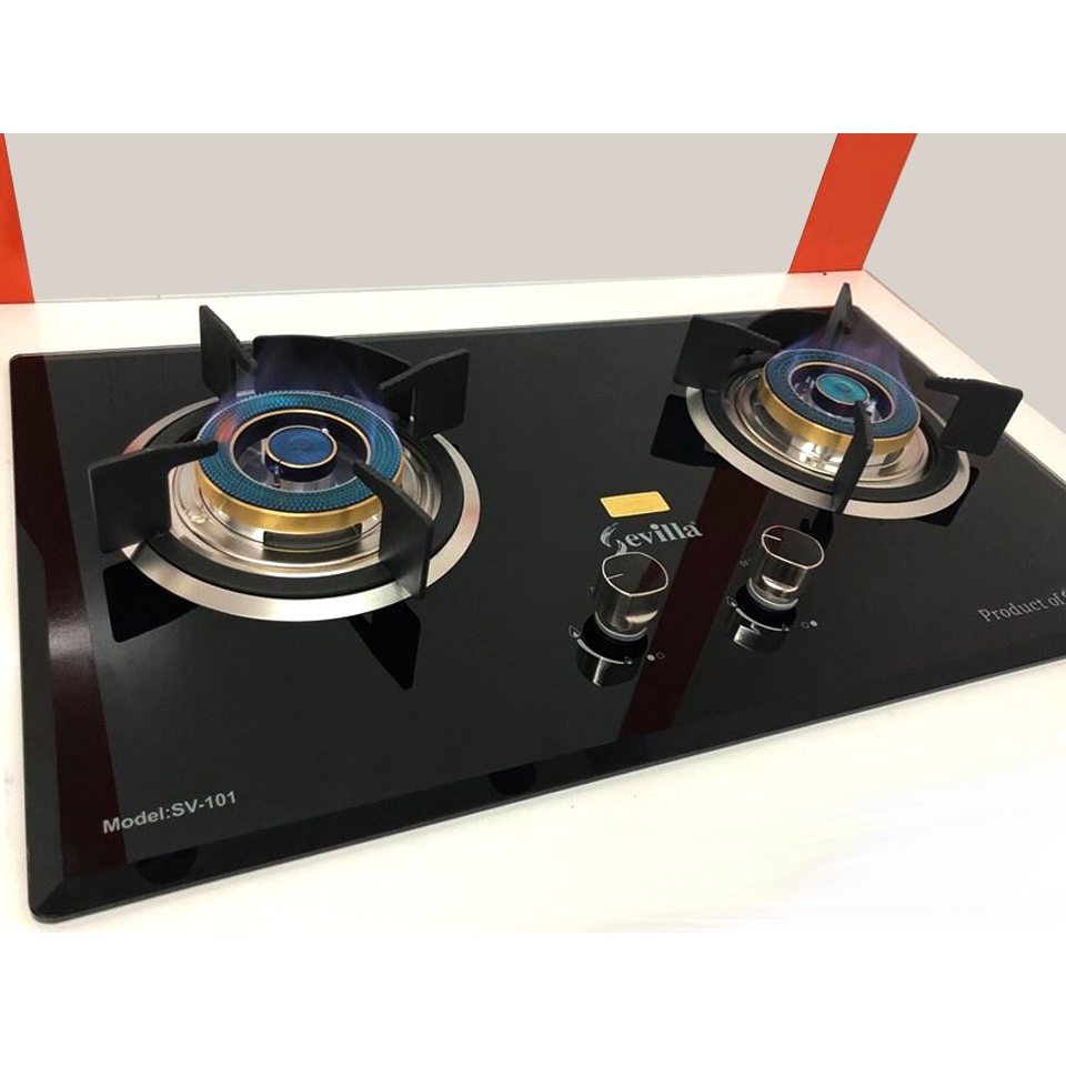 [FREESHIP HCM] BẾP GAS ÂM SEVILLA SV-101, Bếp âm 2 lò, tự động ngắt gas an toàn, tiết kiệm 32% GAS -