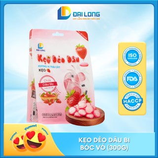 [Túi 300g] Kẹo Dẻo Dâu Bi bóc vỏ Đại Long hương vị trái cây