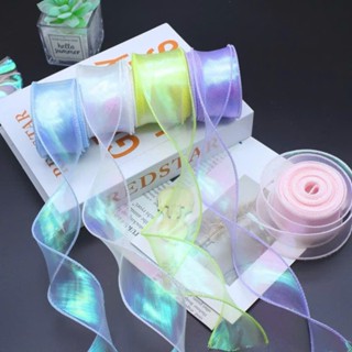 Ruy Băng Voan Viền Sóng , Màu Galaxy óng ánh , Loại Đẹp - Bản 4cm x 9m