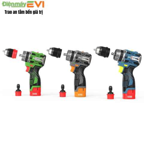Máy khoan pin AKUZA K7 tích hợp chức 2 chức năng khoan và bắn vít (Máy+ 2 pin 16.8V, Sạc & Túi)