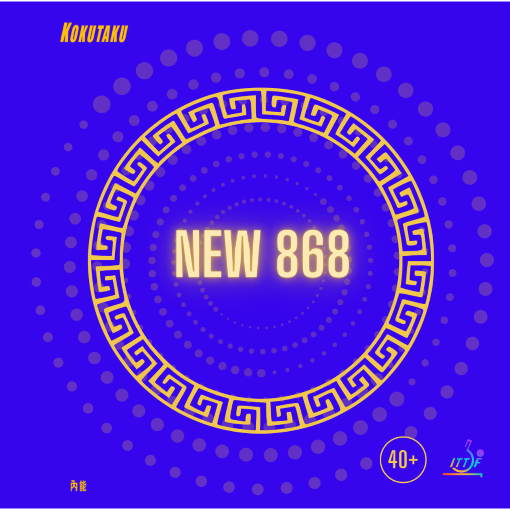 Mặt vợt bóng bàn Kokutaku blue sponge lót xanh, HURRCANE STORM, new 868