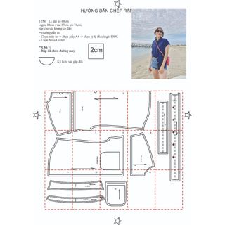 Rập giấy A0 mã 1554 - áo sơ mi