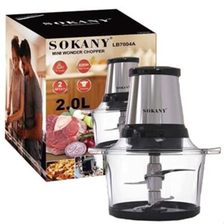  Máy Xay Thịt Đa Năng SOKANY Công Suất 800W Cao Cấp -Cối Thủy Tinh Dung Tích 2L  YATASMART  